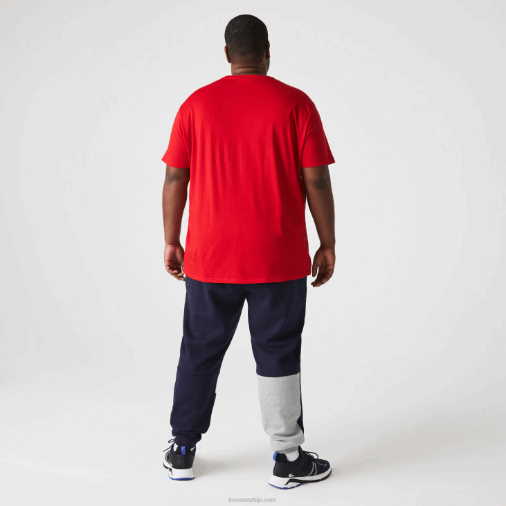 мушкарци Пима мајица од памучног дреса с в-изрезом 8688617 црвена 240 Lacoste