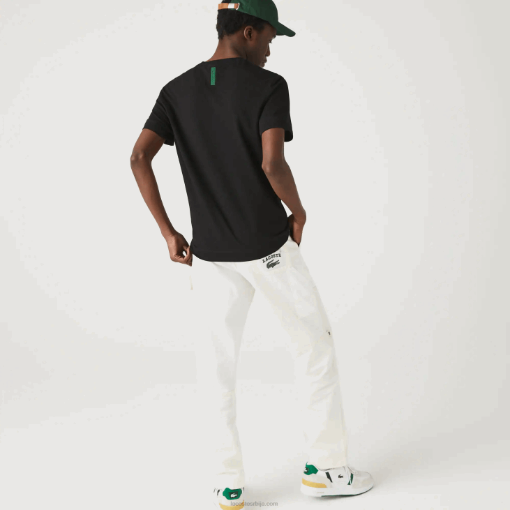 мушкарци Мајица од органског памука са округлим изрезом 8688640 црна 031 Lacoste