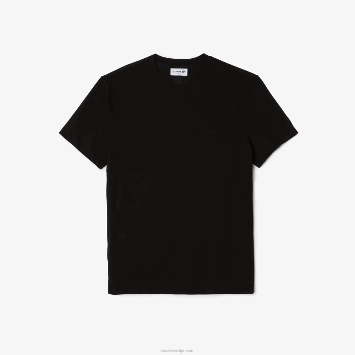 мушкарци Мајица од органског памука са округлим изрезом 8688640 црна 031 Lacoste