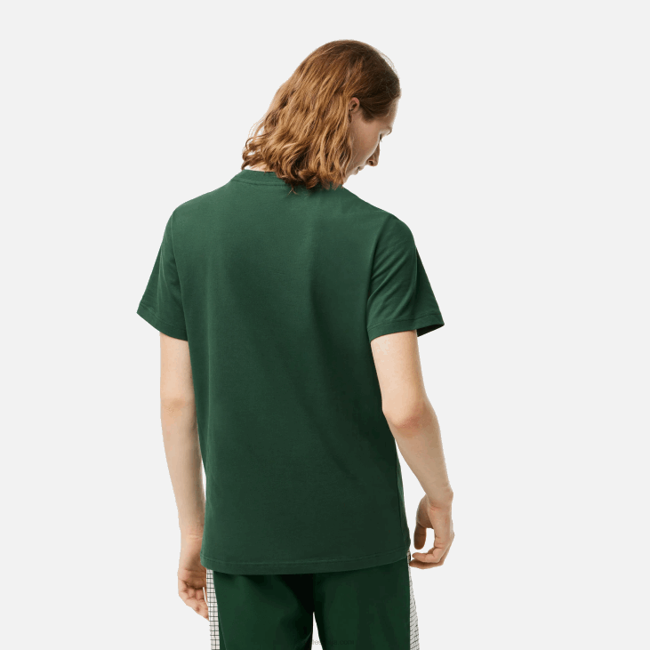 мушкарци мајица са принтом памучног дреса 868865 зелена 132 Lacoste