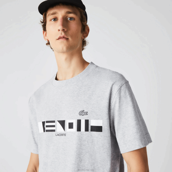 мушкарци мајица опуштеног кроја 8688660 сиви кине цца Lacoste