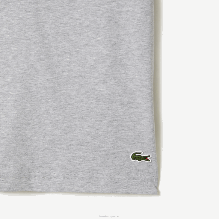 мушкарци мајица са принтом памучног дреса 868866 сиви кине цца Lacoste