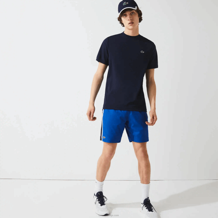 мушкарци спортска прозрачна пике мајица 8688670 тамноплава 166 Lacoste