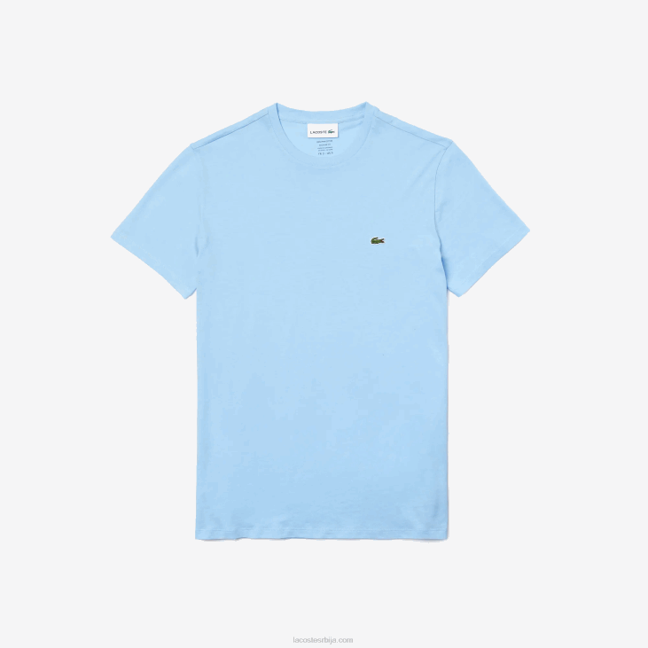 мушкарци мајица од пима памучног дреса са округлим изрезом 8688680 блуе хбп Lacoste