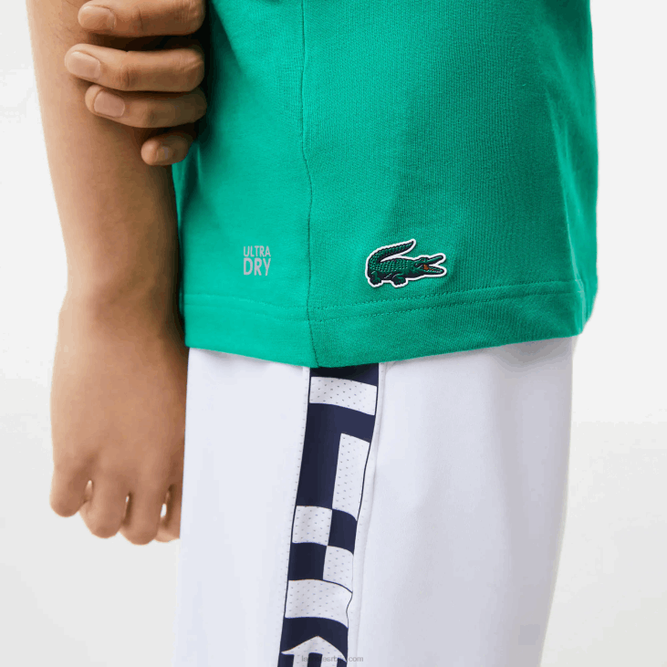 мушкарци спортска тениска мајица са крокодилским принтом 8688683 зелена хд2 Lacoste