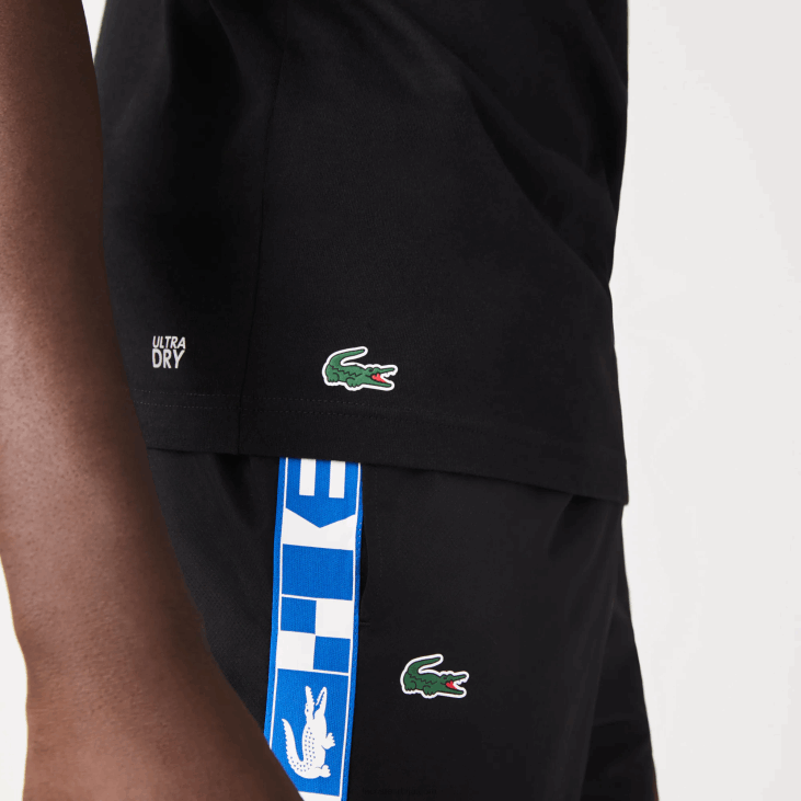 мушкарци мајица спортског органског дреса 8688694 црна 031 Lacoste