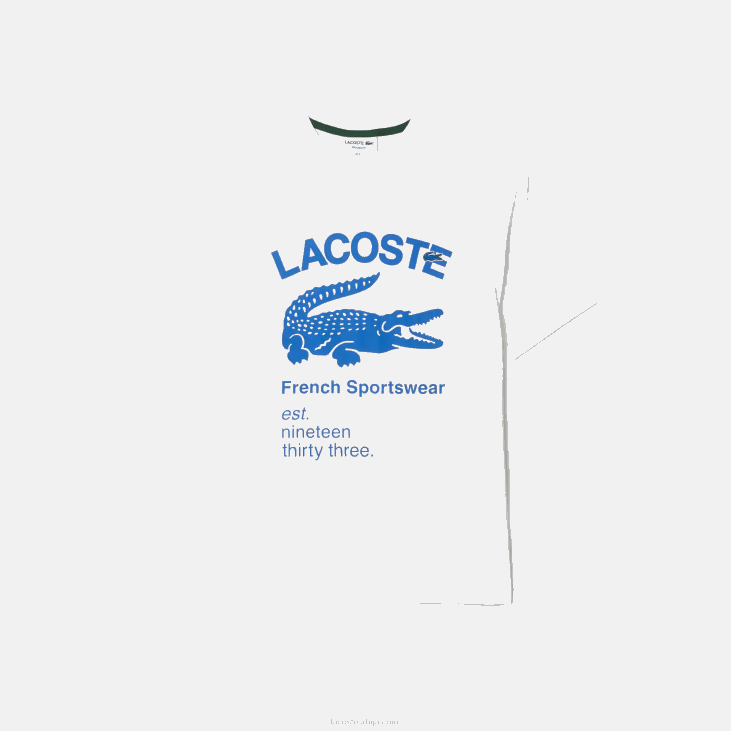мушкарци опуштена крокодил мајица 8688698 бела 001 Lacoste