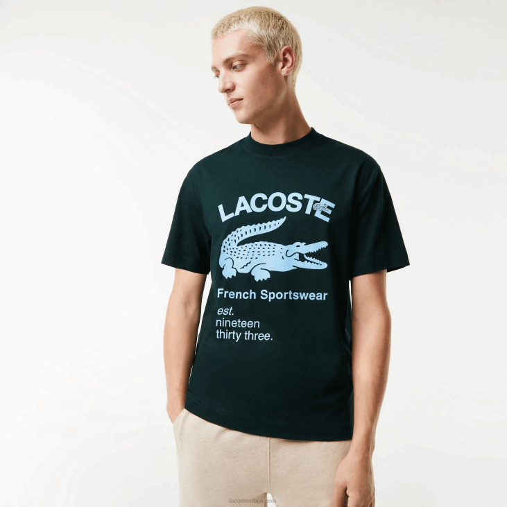 мушкарци опуштена крокодил мајица 8688699 зелено изп Lacoste