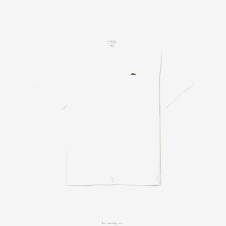 мушкарци мајица са в-изрезом 8688715 бела 001 Lacoste