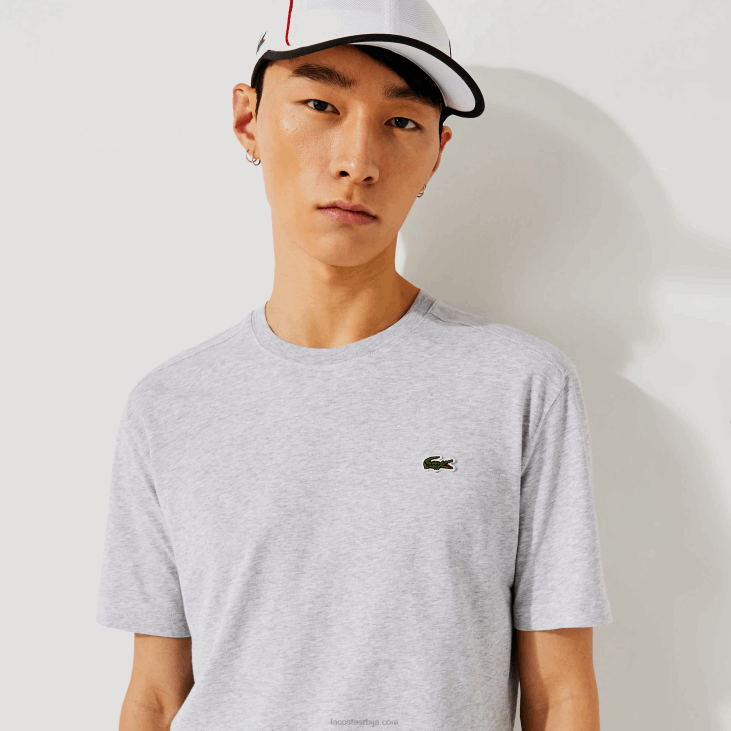 мушкарци спортска прозрачна мајица 8688718 сиви кине цца Lacoste