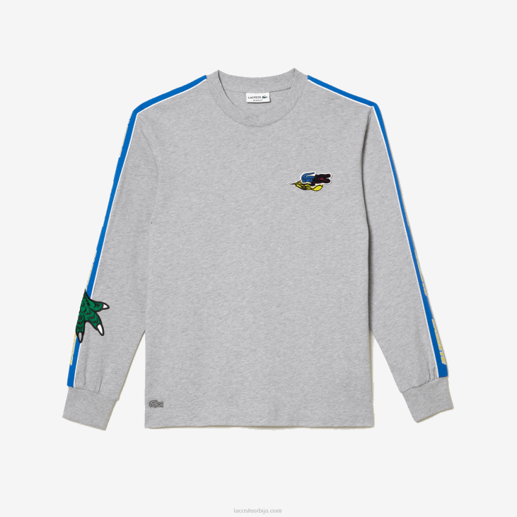 мушкарци брендирани бенд мајица 8688719 сиви кине цца Lacoste