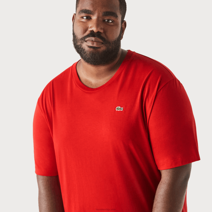 мушкарци кл мајица од памучног дреса нормалног кроја 8688729 црвена 240 Lacoste