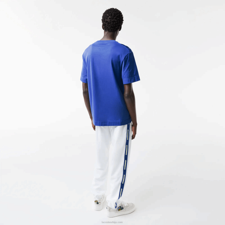мушкарци мајица опуштеног кроја са значком са комичним ефектом 8688742 плава к1к Lacoste