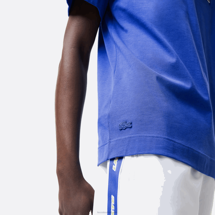мушкарци мајица опуштеног кроја са значком са комичним ефектом 8688742 плава к1к Lacoste