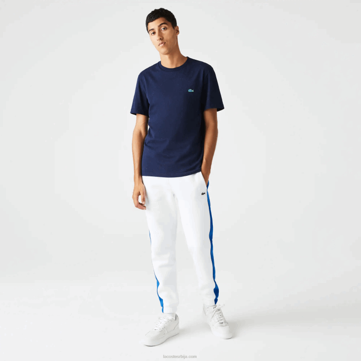 мушкарци мајица од памучног дреса са пегавим штампом регуларног кроја 8688750 тамноплава 7цг Lacoste