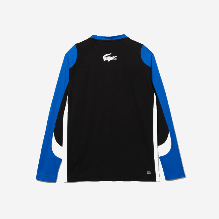 мушкарци спортска тениска мајица 8688753 црно плаво бело зфз Lacoste