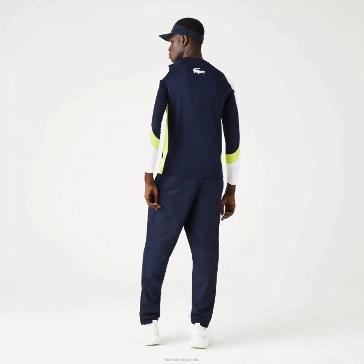 мушкарци спортска тениска мајица 8688754 тамноплава жута бела 692 Lacoste