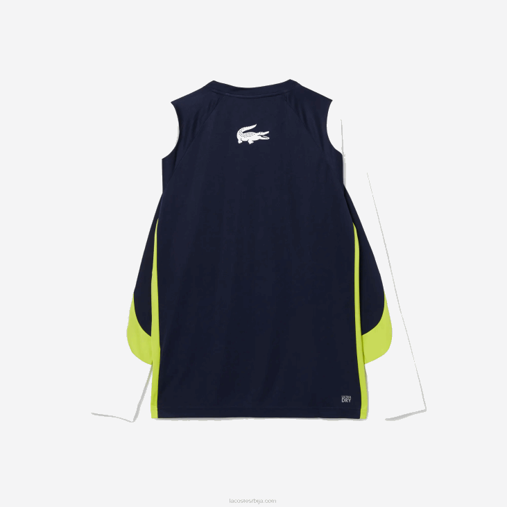 мушкарци спортска тениска мајица 8688754 тамноплава жута бела 692 Lacoste