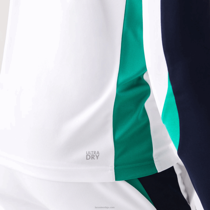 мушкарци спортска тениска мајица 8688755 бела зелена тамноплава их9 Lacoste