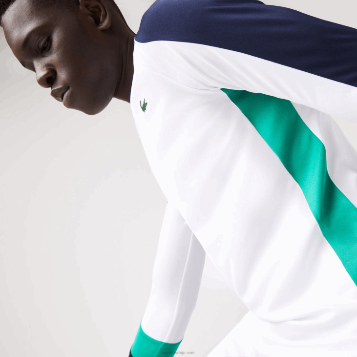 мушкарци спортска тениска мајица 8688755 бела зелена тамноплава их9 Lacoste