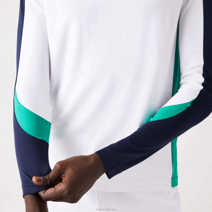мушкарци спортска тениска мајица 8688755 бела зелена тамноплава их9 Lacoste