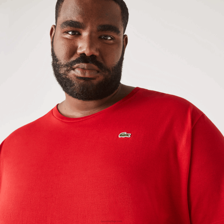 мушкарци Мајица од памучног дреса са великим изрезом кл 8688756 црвена 240 Lacoste