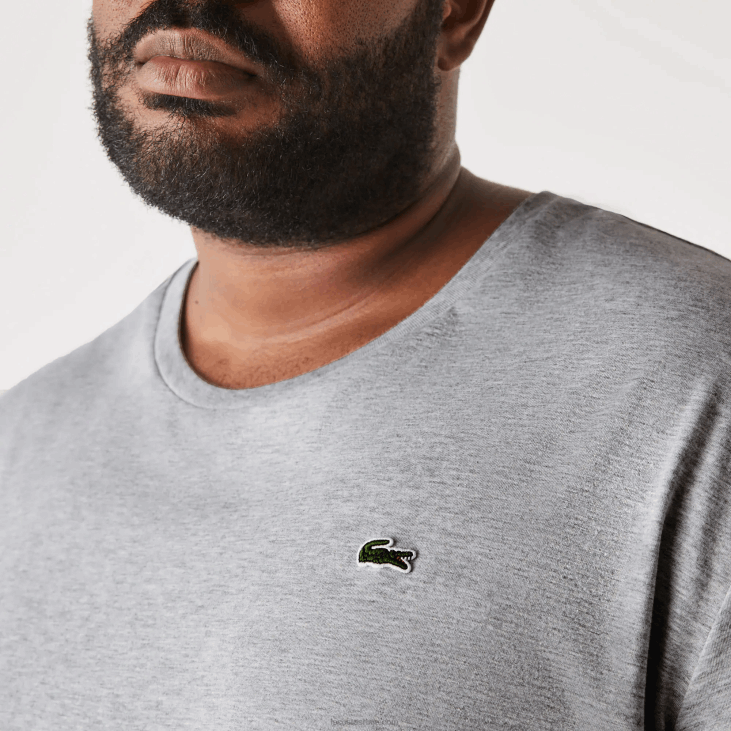 мушкарци Мајица од памучног дреса са великим изрезом кл 8688757 сиви кине цца Lacoste