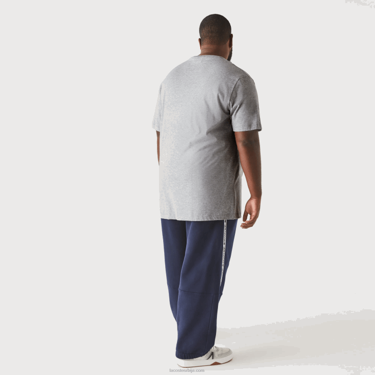 мушкарци Мајица од памучног дреса са великим изрезом кл 8688757 сиви кине цца Lacoste