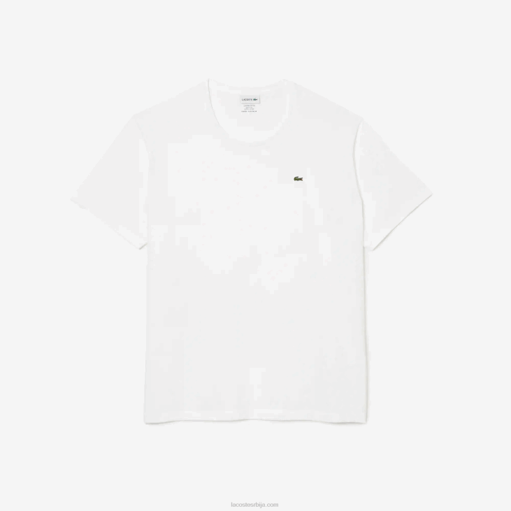 мушкарци Мајица од памучног дреса са великим изрезом кл 8688758 бела 001 Lacoste