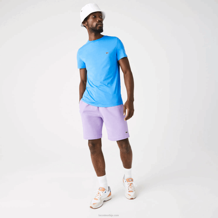 мушкарци мајица од пима памучног дреса са округлим изрезом 8688767 плава 4ка Lacoste