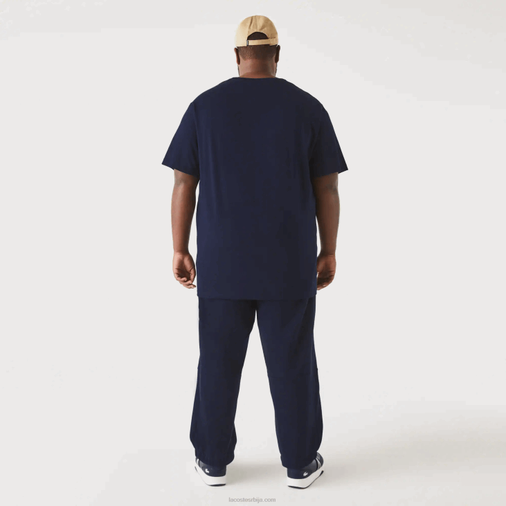 мушкарци Мајица од памучног дреса са великим изрезом кл 8688769 тамноплава 166 Lacoste