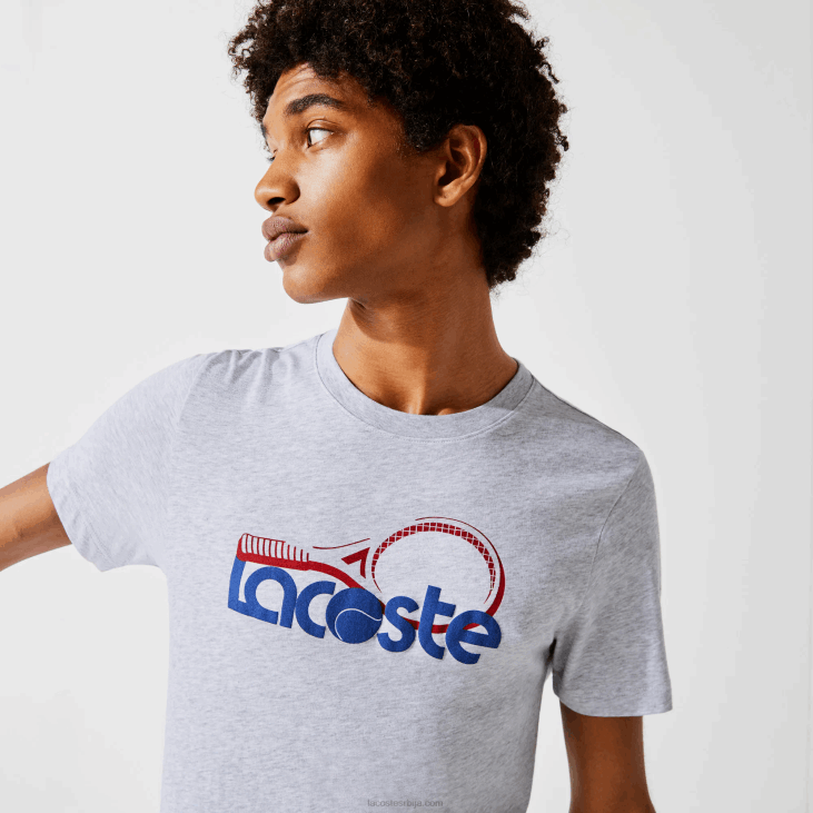 мушкарци Прозрачна мајица са спортским изрезом за тенис 8688793 сива кинеска плава црвена 7ку Lacoste