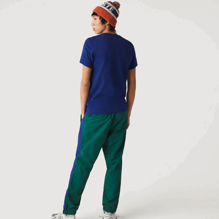 мушкарци Прозрачна мајица са спортским изрезом за тенис 8688794 плаво бела гтд Lacoste