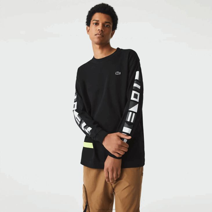 мушкарци мајица слободног кроја 8688797 црна 031 Lacoste