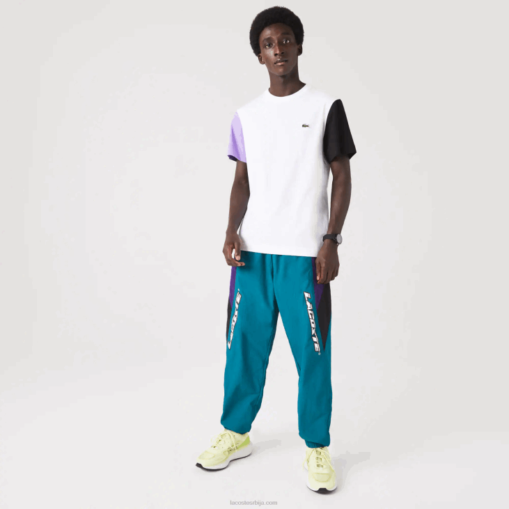 мушкарци мајица од памучног дреса регуларног кроја 8688813 бела љубичаста црна увк Lacoste