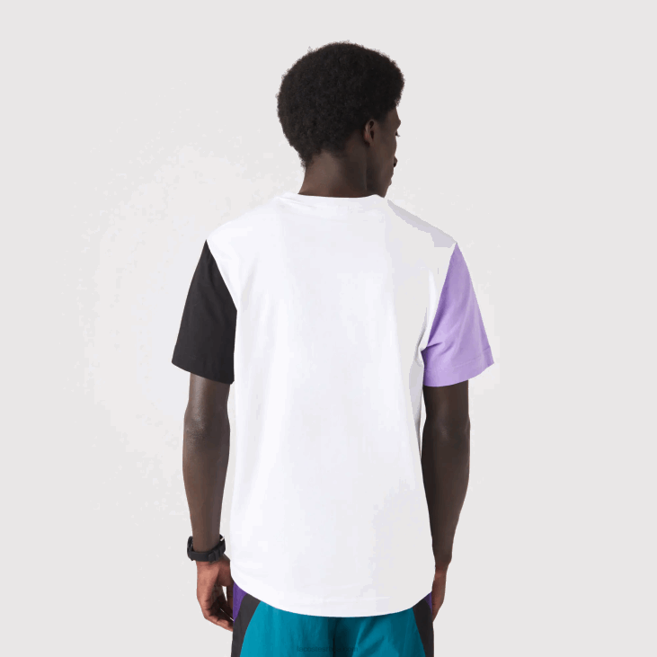 мушкарци мајица од памучног дреса регуларног кроја 8688813 бела љубичаста црна увк Lacoste