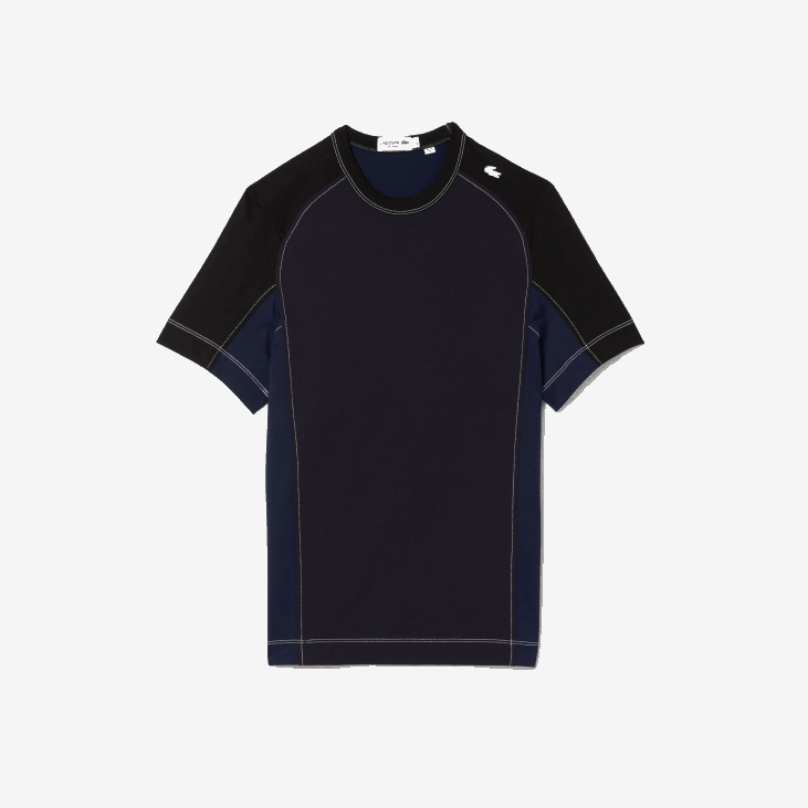 мушкарци Херитаге мајица у боји регуларног кроја растезљиве пике 8688820 тамноплава црна 7в4 Lacoste