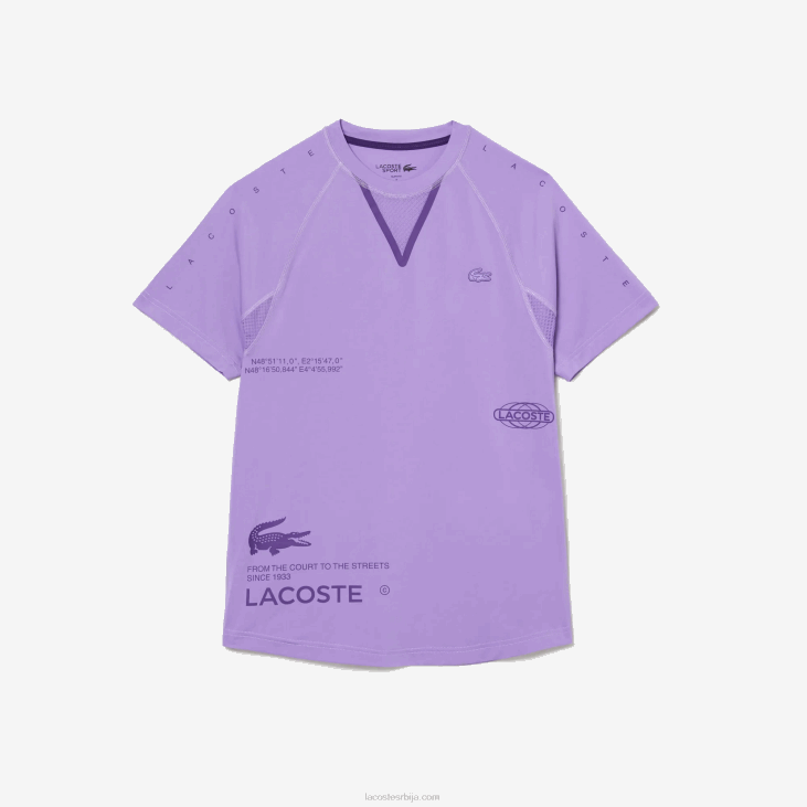мушкарци спортска растезљива мајица од дреса 8688827 љубичаста 6мд Lacoste
