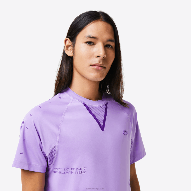 мушкарци спортска растезљива мајица од дреса 8688827 љубичаста 6мд Lacoste
