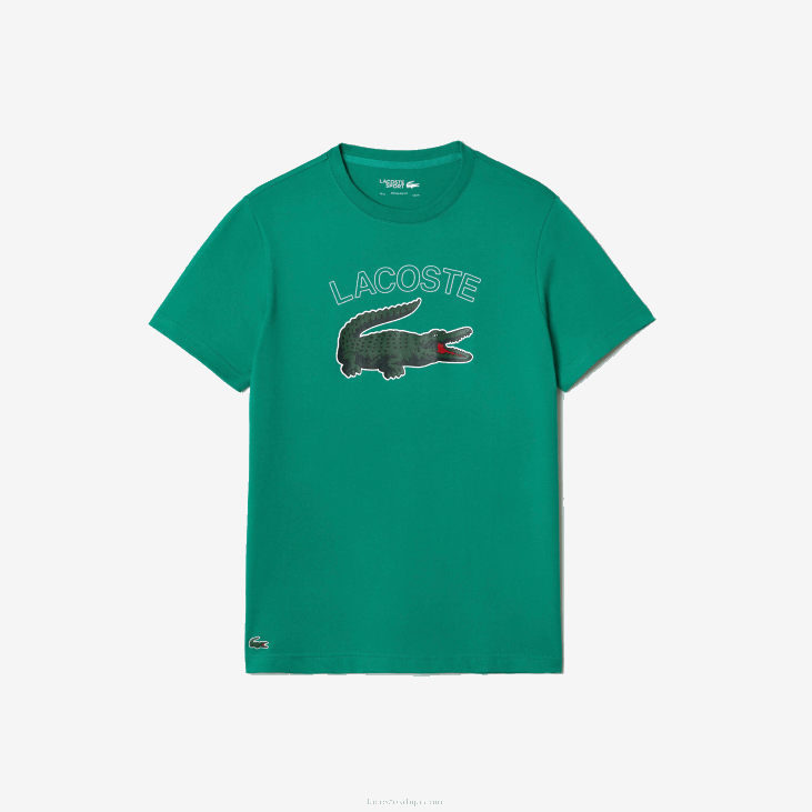 мушкарци спортска мајица са крокодилским принтом 8688842 зелена хд2 Lacoste