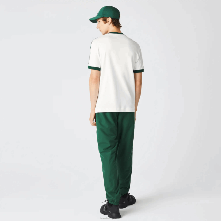 мушкарци мајица са контрастном крагном регуларног кроја 8688855 бела 70в Lacoste