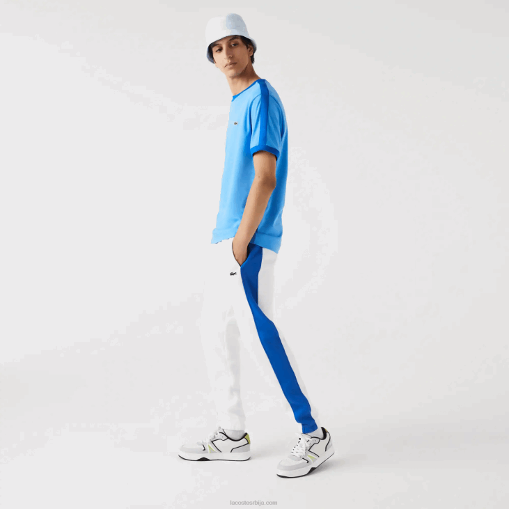 мушкарци мајица са контрастном крагном регуларног кроја 8688856 плава 4ка Lacoste