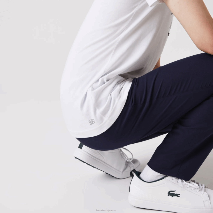 мушкарци Пресидентс Цуп спорт мајица са америчком заставом 8688861 бела 001 Lacoste