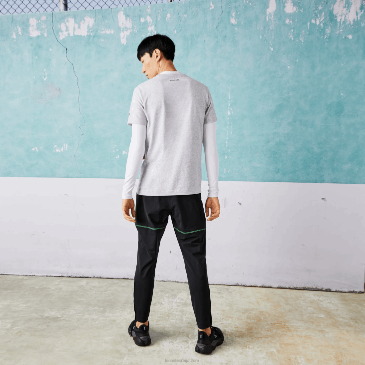 мушкарци спорт новак ђоковић кроко мајица од органског памука 8688871 сиви кине цца Lacoste