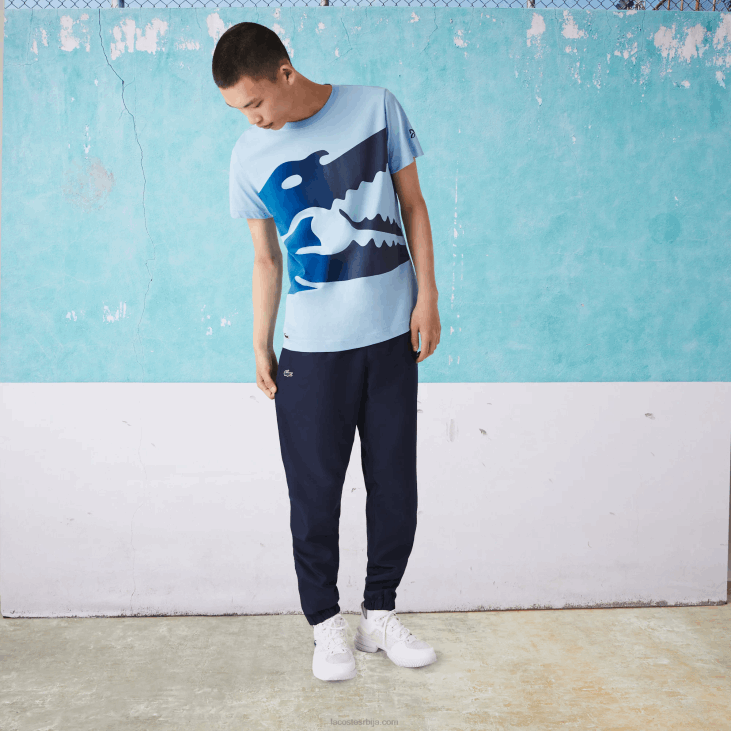 мушкарци спорт новак ђоковић кроко мајица од органског памука 8688872 блуе хбп Lacoste