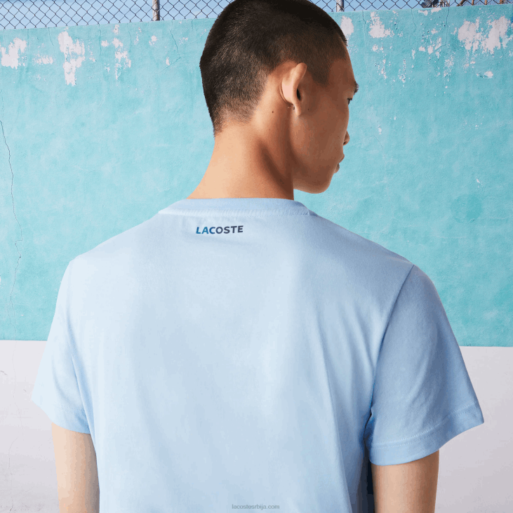 мушкарци спорт новак ђоковић кроко мајица од органског памука 8688872 блуе хбп Lacoste