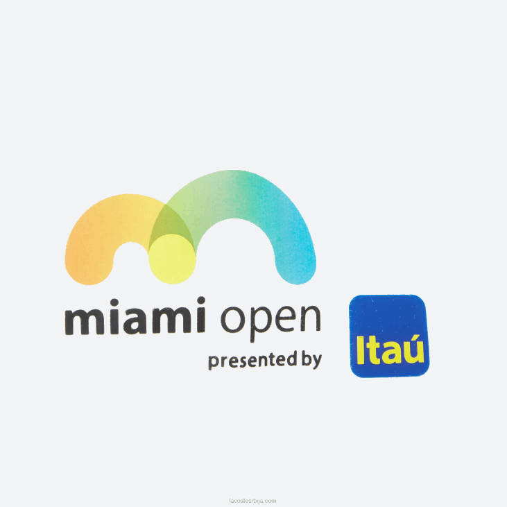 мушкарци Мајами отворена графичка мајица 8688933 бела 001 Lacoste