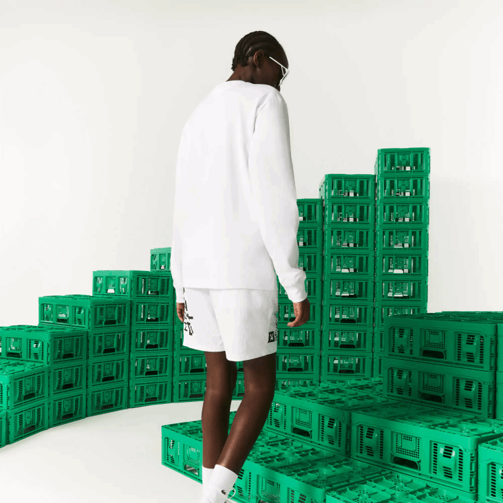 мушкарци лацосте к минецрафт мајица од органског памука 8688939 бела 001