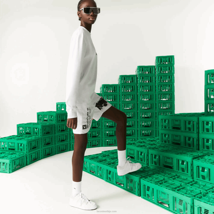 мушкарци лацосте к минецрафт мајица од органског памука 8688939 бела 001