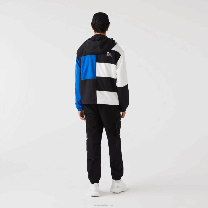 мушкарци контрастне панталоне са великим брендирањем 86881003 црна 031 Lacoste